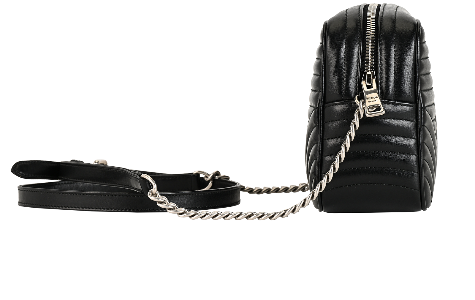 Diagramme Camera Bag, &pound;550, Handbags, Black, Leather, Side view